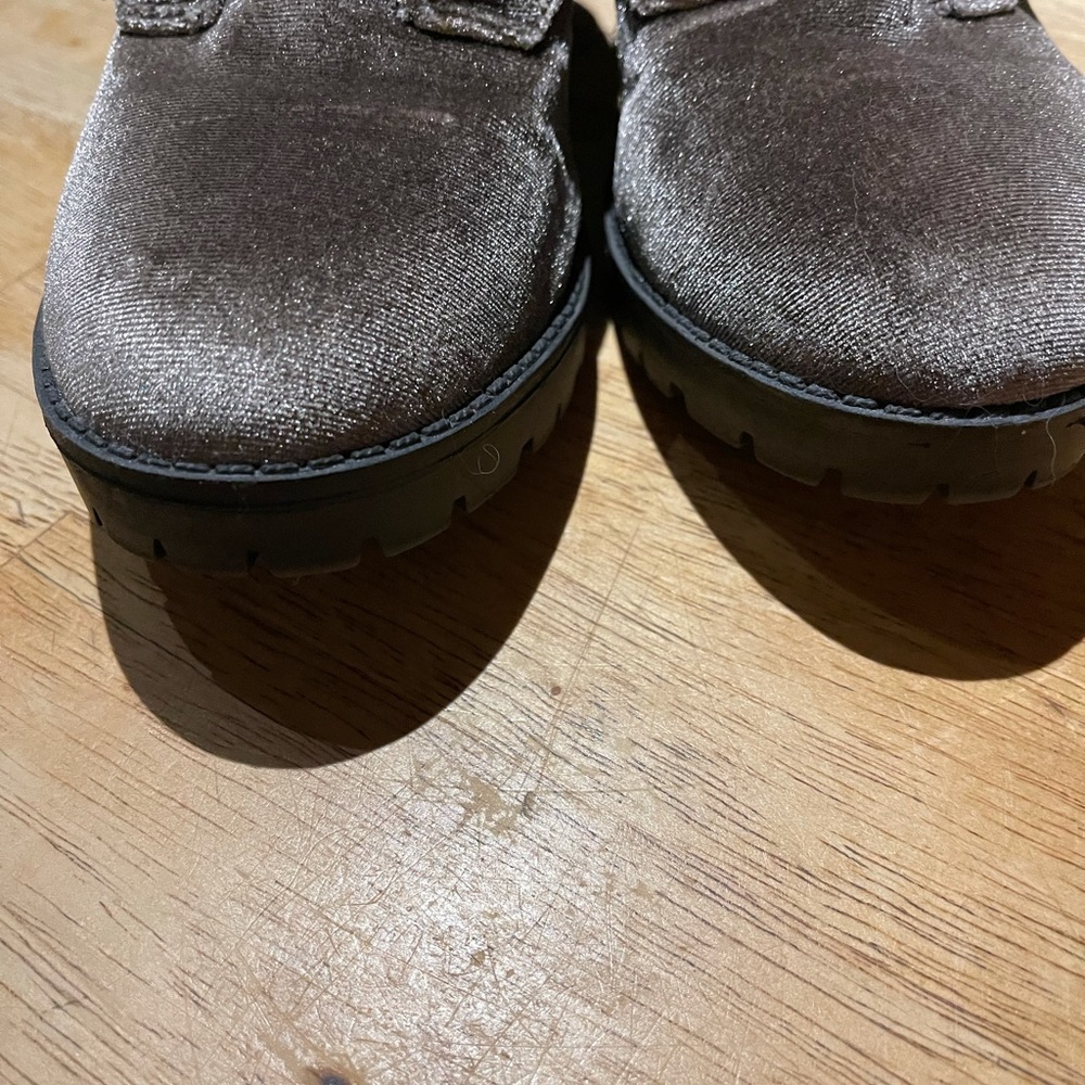 Madden Girl Velvet Combat Boots - Picture 8 of 8